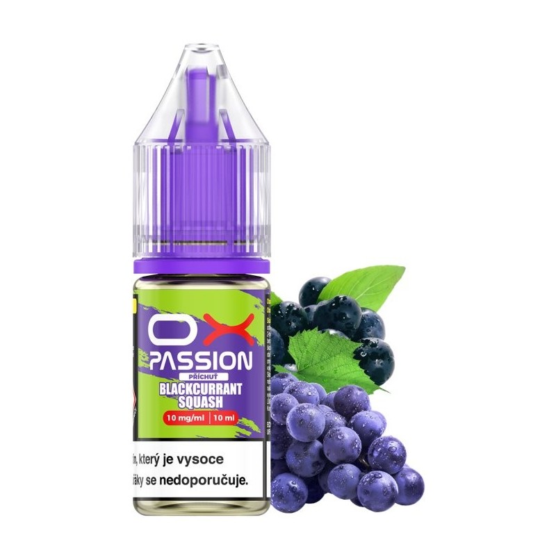 Liquid OXVA OX PASSION Salts Blackcurrant Squash 10ml