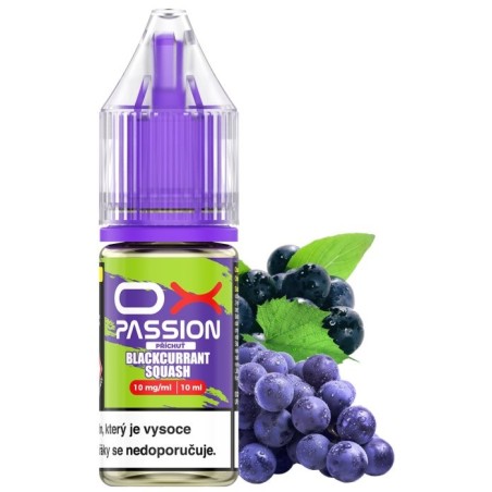 Liquid OXVA OX PASSION Salts Blackcurrant Squash 10ml