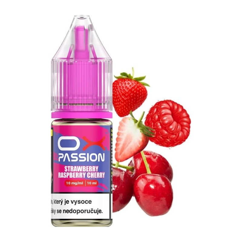 Liquid OXVA OX PASSION Salts Strawberry Raspberry Cherry 10ml