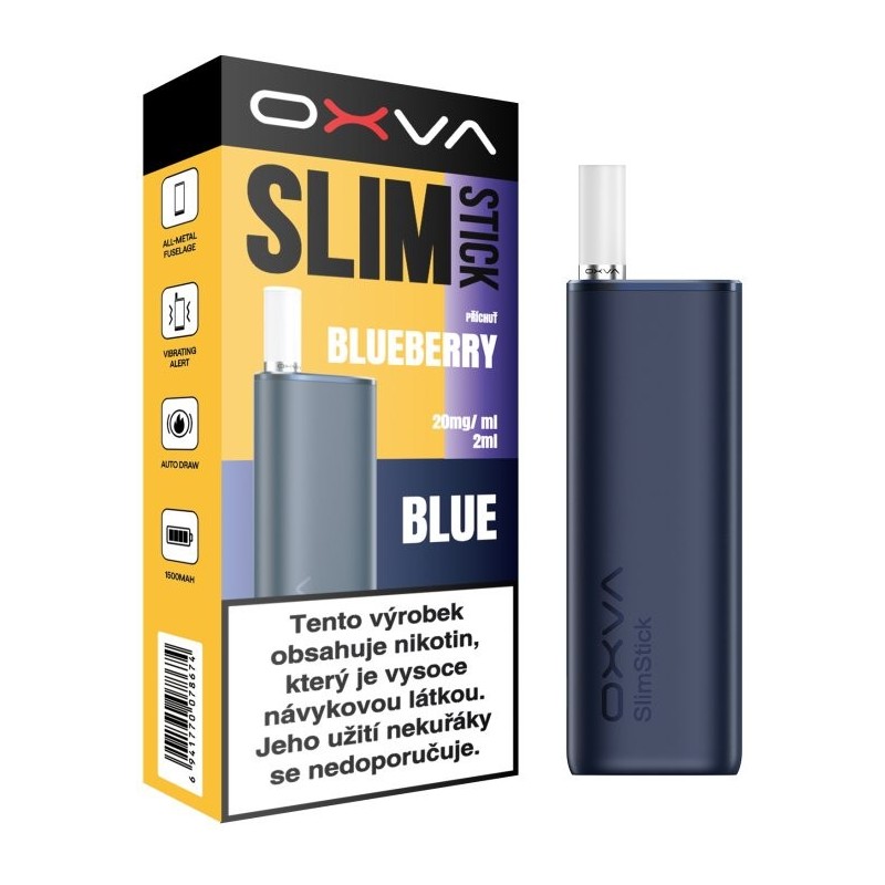 OXVA SLIMSTICK elektronická cigareta 1500mAh Blueberry 20mg Blue color CZ