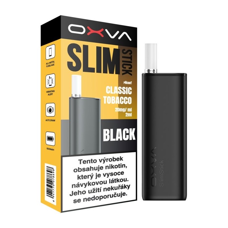 OXVA SLIMSTICK elektronická cigareta 1500mAh Classic Tobacco 20mg Black color CZ