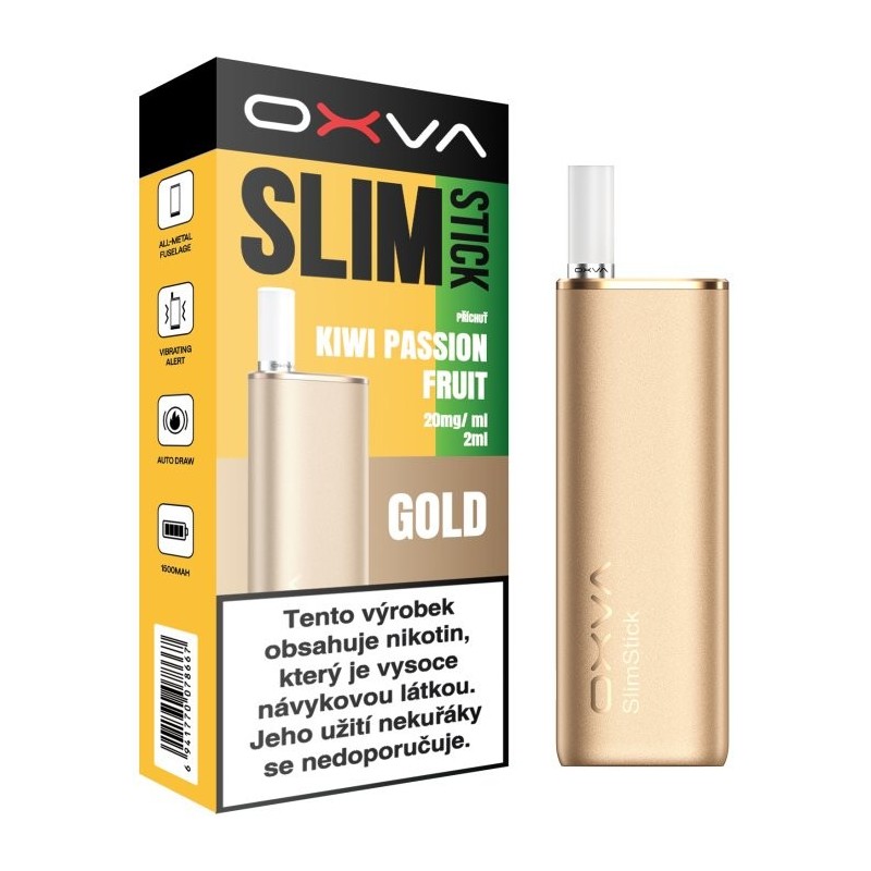 OXVA SLIMSTICK elektronická cigareta 1500mAh Kiwi Passion Fruit 20mg Gold color CZ