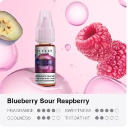 LIQUID ELFLIQ NIC SALT BLUEBERRY SOUR RASPBERRY 10ML